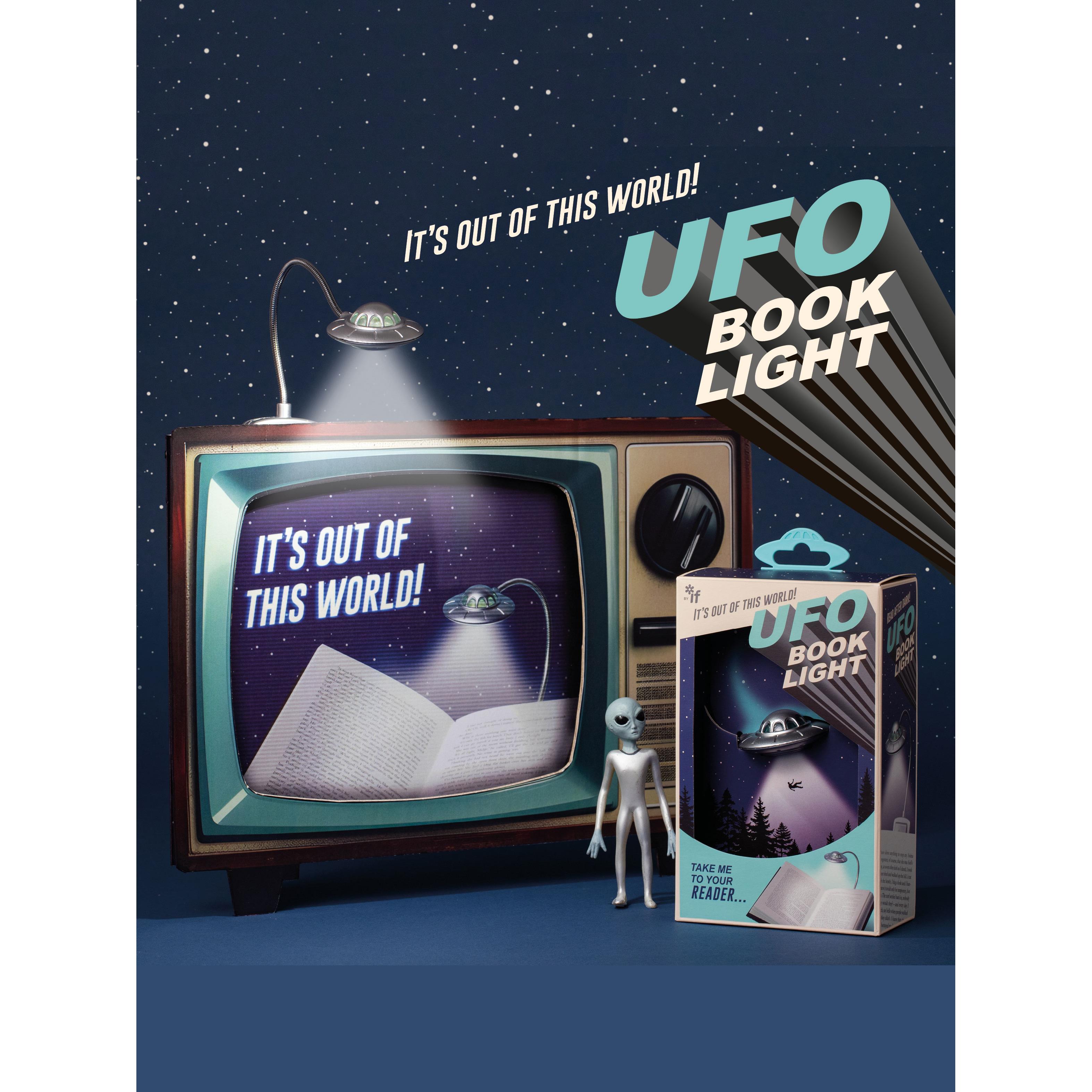 太空系列UFO飞碟造型阅读书灯英国IF文创英辅便携护眼LED毕业礼物