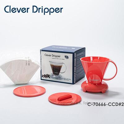 台湾原装Mr.Clever聪明杯手冲咖啡滤杯 扇形滴滤冲泡过滤杯KALITA