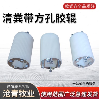 清粪带方孔胶辊 pp尼龙养殖用驱动棍胶辊 家禽清粪机履带式胶辊