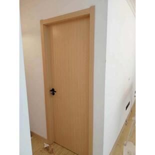 木门室内门实木覆合套装免漆门定制简单厨房和浴室卧室书房门木色