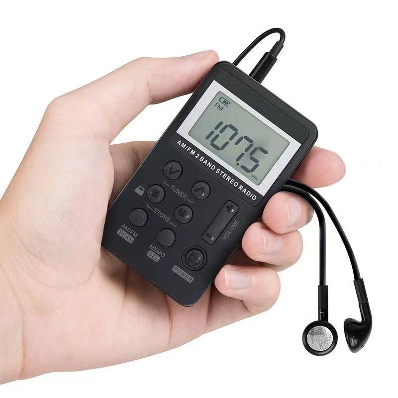 汉荣达HRD103便携式迷你充电调频调幅FM收音机老年人遛弯新闻广播