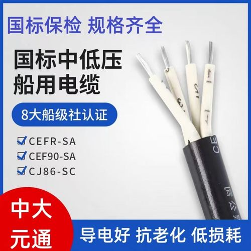 国标电缆 CEFR船用电缆线2 3 4芯2.5 4 6 10平方镀锡铜芯矿用电缆