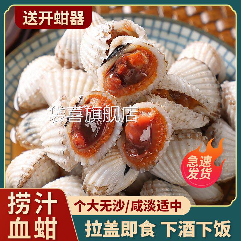 胖子醉银蚶血蛤泥蚶生腌海鲜即食腌制血蚶雪蚶花蛤下饭菜宁波特产