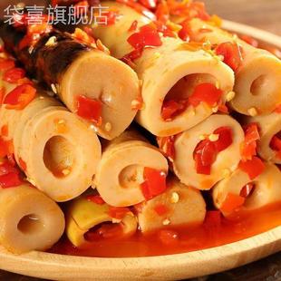 手剥笋开 零食酸 袋即食网红手拨笋雷竹笋泡椒尖酸笋500g香辣休闲