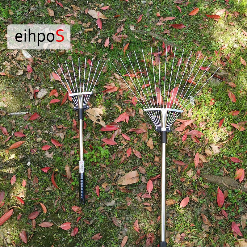 草耙子农用搂草扫树叶耙家用落叶耙钢丝扒子草爬子爬草工具不锈钢