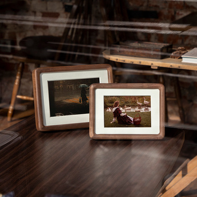 实木相框摆台高级感6寸7寸8 榫卯相框洗照片做成相框挂墙加打印A4