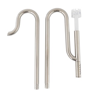 不锈钢进出水管除油膜器旋转出水口超白鱼缸水族箱过滤桶12mm16mm