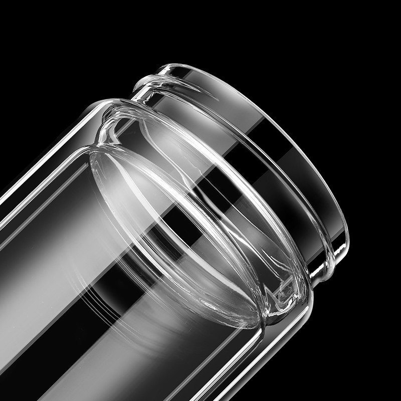 玻璃杯双层加厚大容量800ml隔热男士水杯男茶杯杯X子家用微保温