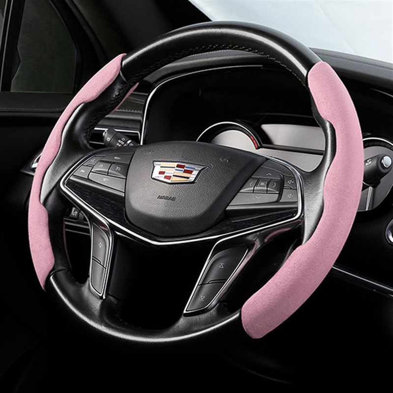 汽车方向盘套四k季通用防滑半包车把套碳纤维装饰卡套运动超薄