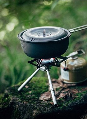 露营野餐套锅户外轻量双锅雪峰铝合金炊具便携式个人炊具SCS200