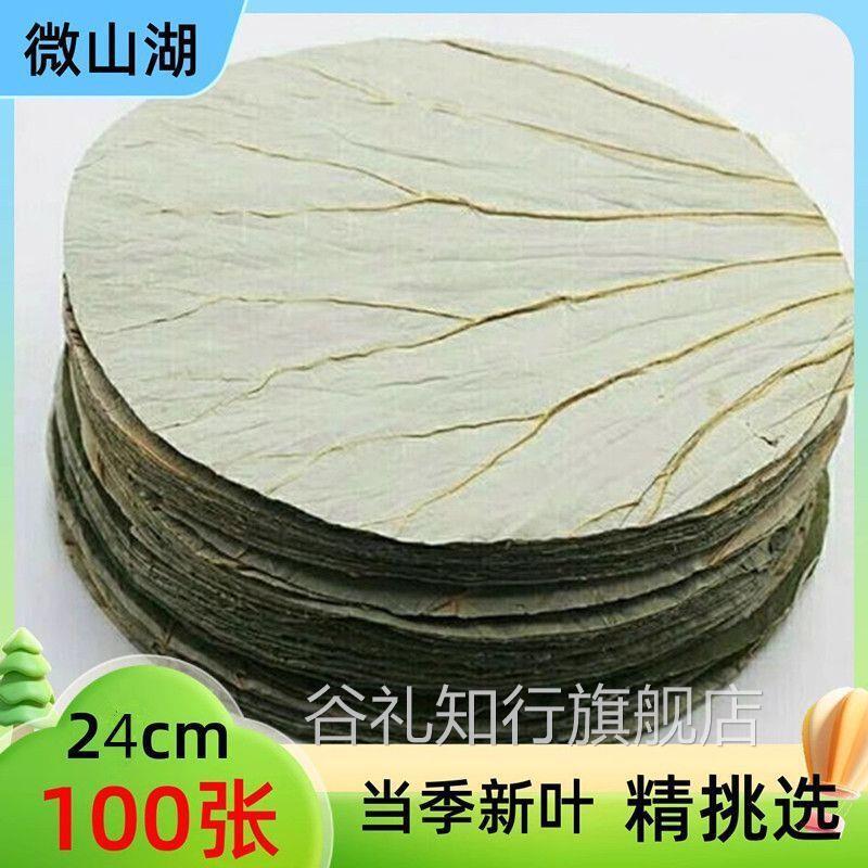 微山湖荷叶商用圆形整张糯米鸡荷叶饭木桶饭专用荷叶鸡自然凉晒