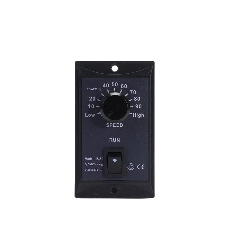 jSCCHD精研US52面板式调速器120W交流220V6W马达T无极调速开关250