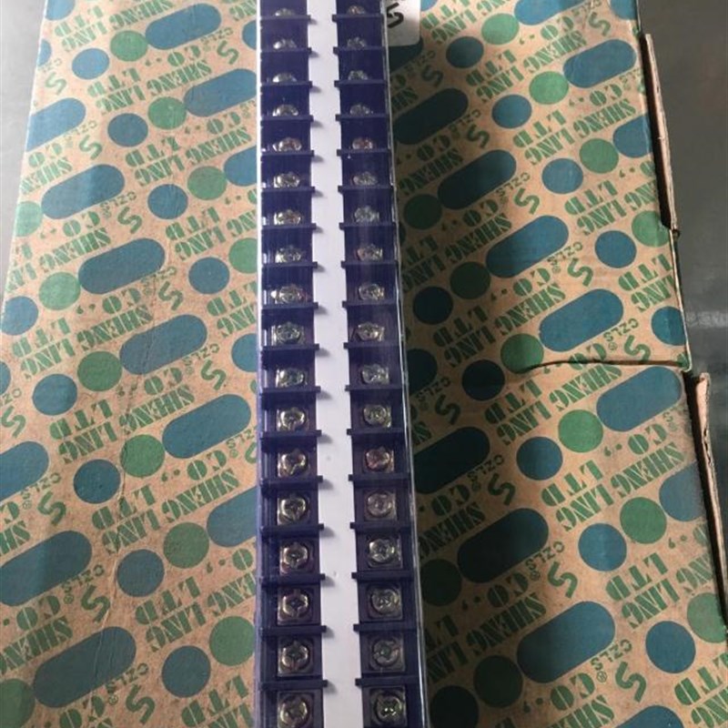 浙江盛菱TD-2020 20A 轨导式20位组合接线端P子 排板 端柱A级铜件