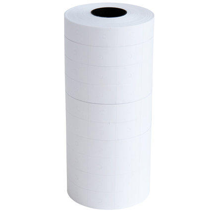 10卷双排MX-6600彩色打码机标价纸超市商品打价格标签贴纸价签白