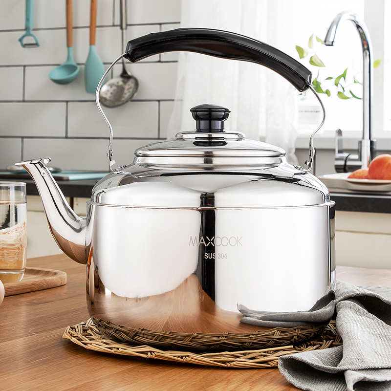 美厨大容量烧水i壶304不锈钢鸣笛煤气电磁炉家用燃气加厚热开水壶