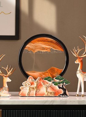 招财鹿摆件酒柜装饰品客厅电视柜办公桌家居乔迁新居礼品客厅摆件