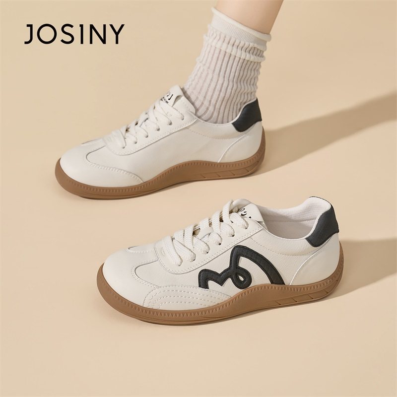 卓诗尼白色德训鞋女2026新款春季厚底轻便休闲运动鞋配裙子女板鞋,女鞋,德训鞋,淘宝优惠券,粉丝福利购,淘宝优惠卷