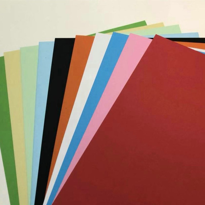 160g 天羽A4 彩色卡纸 平卡纸  手工摺纸封面纸100张装共13色可选