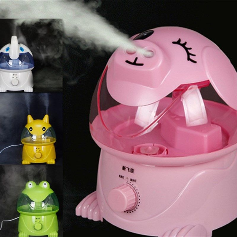 卡通迷你空气加湿器家用办公室卧室增湿机空调净化器 静音 大容量