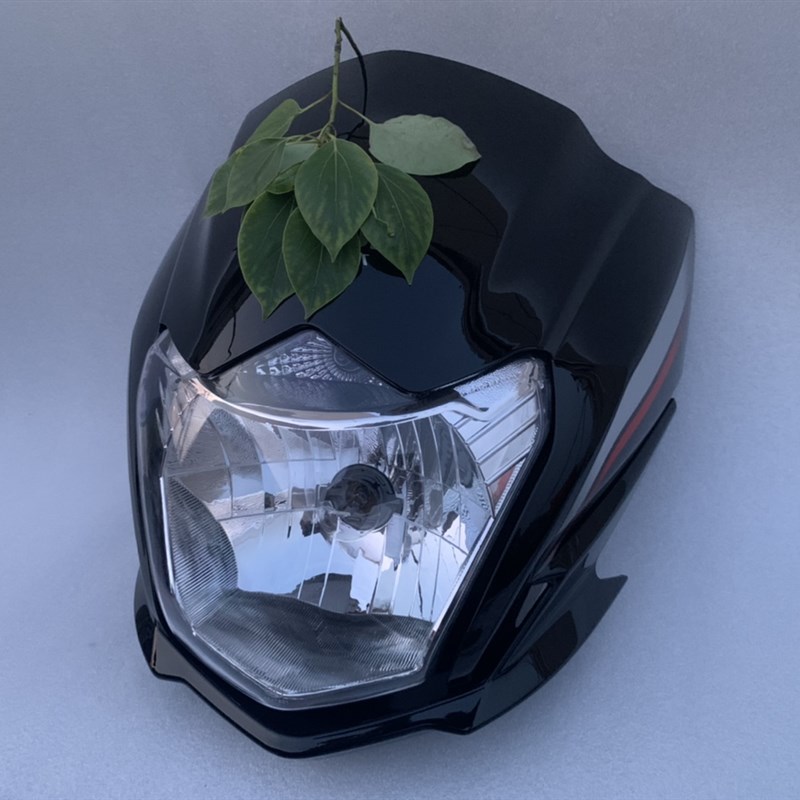 适用于轻骑摩托车配件 GR Fi QS150-5大灯总成 前大灯罩 导流罩