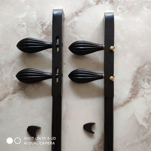 黑檀板胡杆 评剧板胡杆子 粗杆 圆杆带腰码