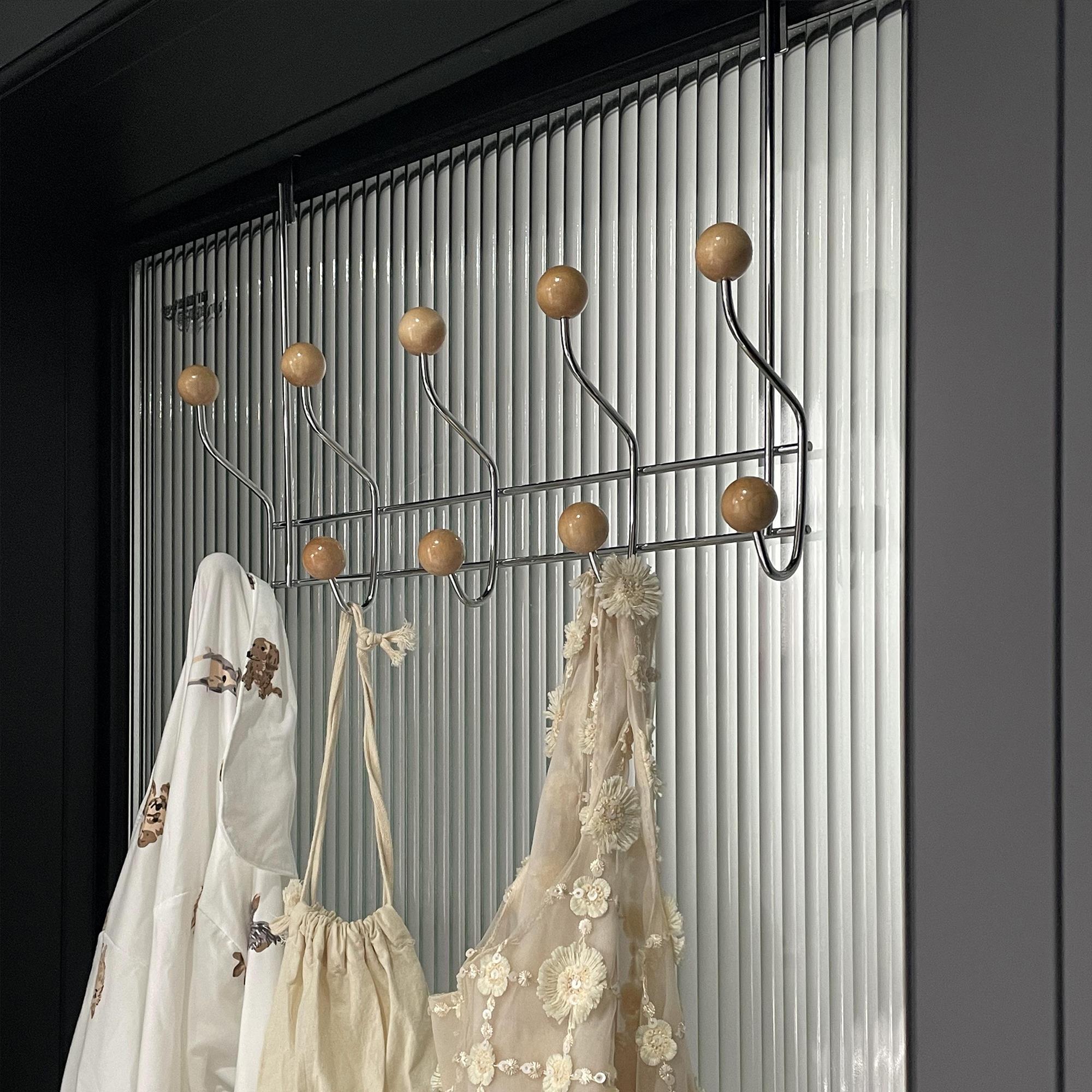 树的岛Tree浴室化妆室树脂挂衣钩免打孔门后圆球收纳装饰架毛巾架