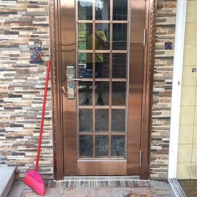 304不锈钢门防盗门大门进户门入户子母门农村别墅家用乡村双开门