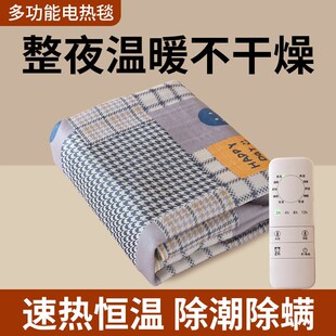 电热毯单人双人加大智能控温宿舍家用床上电褥子2025新款 电热毯