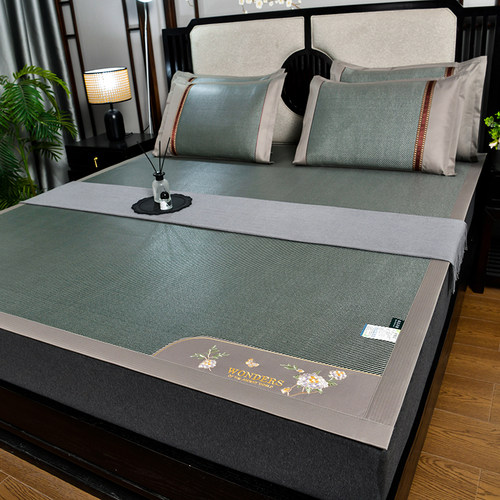 2023新款冰藤双面席藤席夏天席子儿童学生宿舍单人藤席竹席床笠款