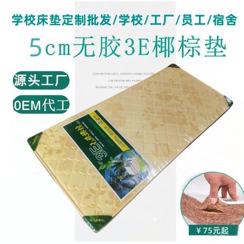 厂家3E椰棕床垫酒店民宿学生宿舍组合儿童床垫椰棕垫折叠护脊可定