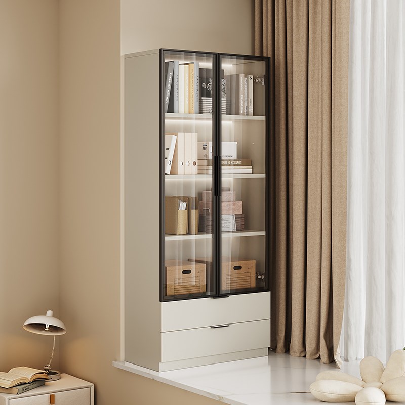 ENF级欧松板飘窗柜家用储物柜窗台改造L柜杂物柜卧室落地收纳柜