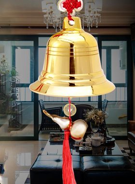 禅意阁纯铜铃铛五帝钱古币葫芦吉祥挂饰风铃五黄二黑家居挂饰摆件