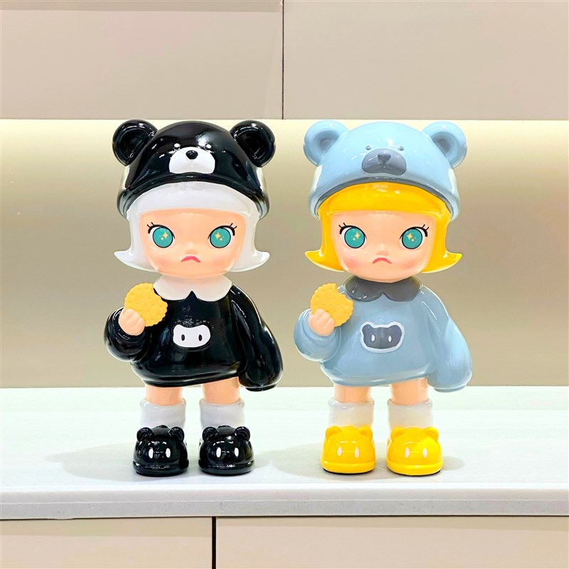 茉莉画家公主饼干女孩落地大摆件潮流卡通手办网红家居客厅装饰品