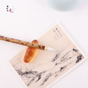 鹏誉轩【柔韧相宜】狼羊兼毫毛笔中楷书法专业级欧楷褚遂良行书笔