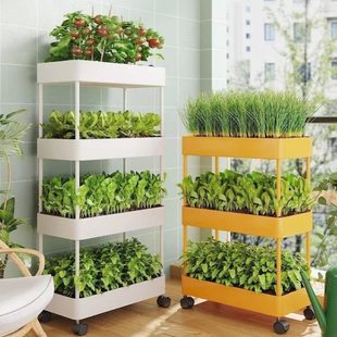 阳台种菜置物架子花架改造立体栽培种植架家用多层种菜神器花盆架