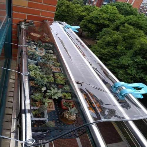 窗户遮雨神器阳台透明遮雨板免打孔雨棚遮雨户外雨挡板透明雨布