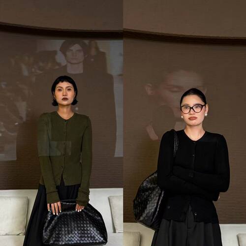 【女王家】极简气质显瘦圆领针织衫160斤以内（26050）