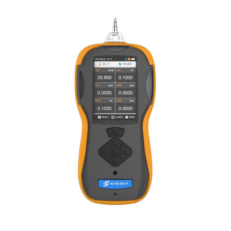 源头厂家六合一检测仪二氧化碳硫化氢氯气氮气四氢噻吩氢气