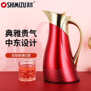 清水 保温瓶小热水瓶咖啡壶 保温水壶欧式 暖瓶奢华家用暖水壶时尚