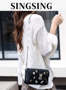 SINGSING1979原创真皮包包女新款小香风链条包包高级感轻奢小众