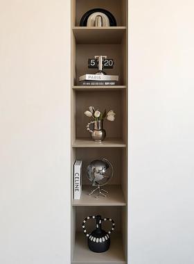 轻奢高级感银色系列软装饰品摆件现代格调客厅酒柜书柜摆设