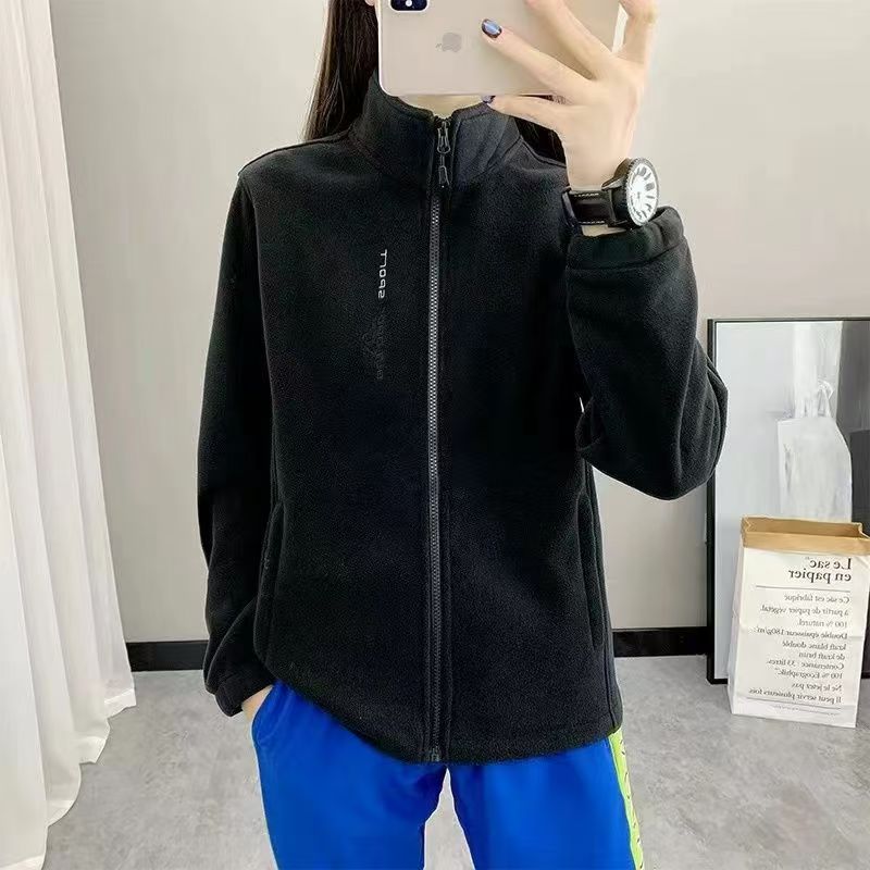 户外抓绒衣女士秋冬加厚保暖