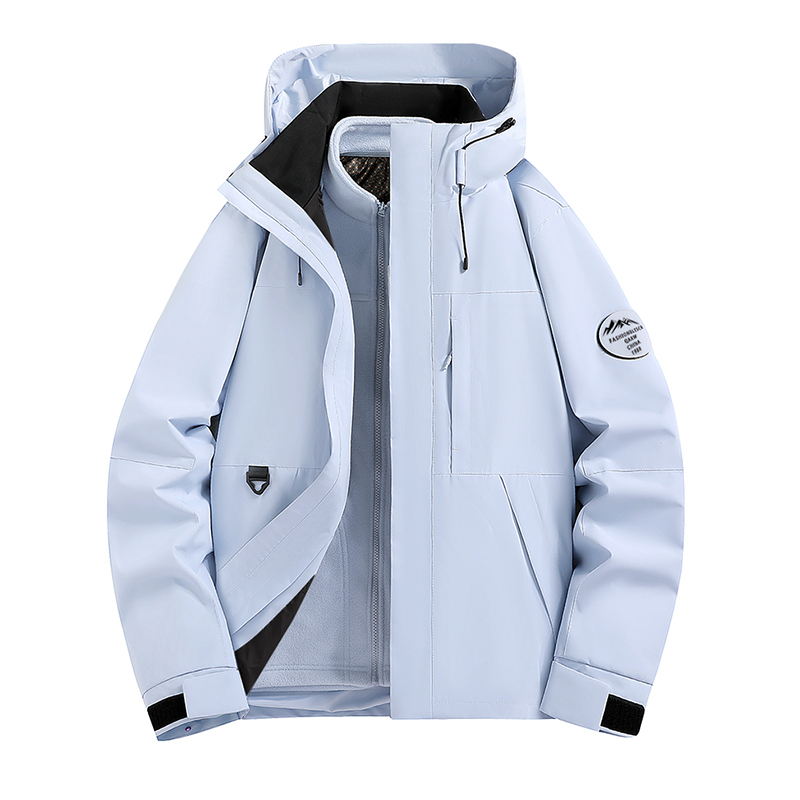 户外冲锋衣三合一男女可拆卸