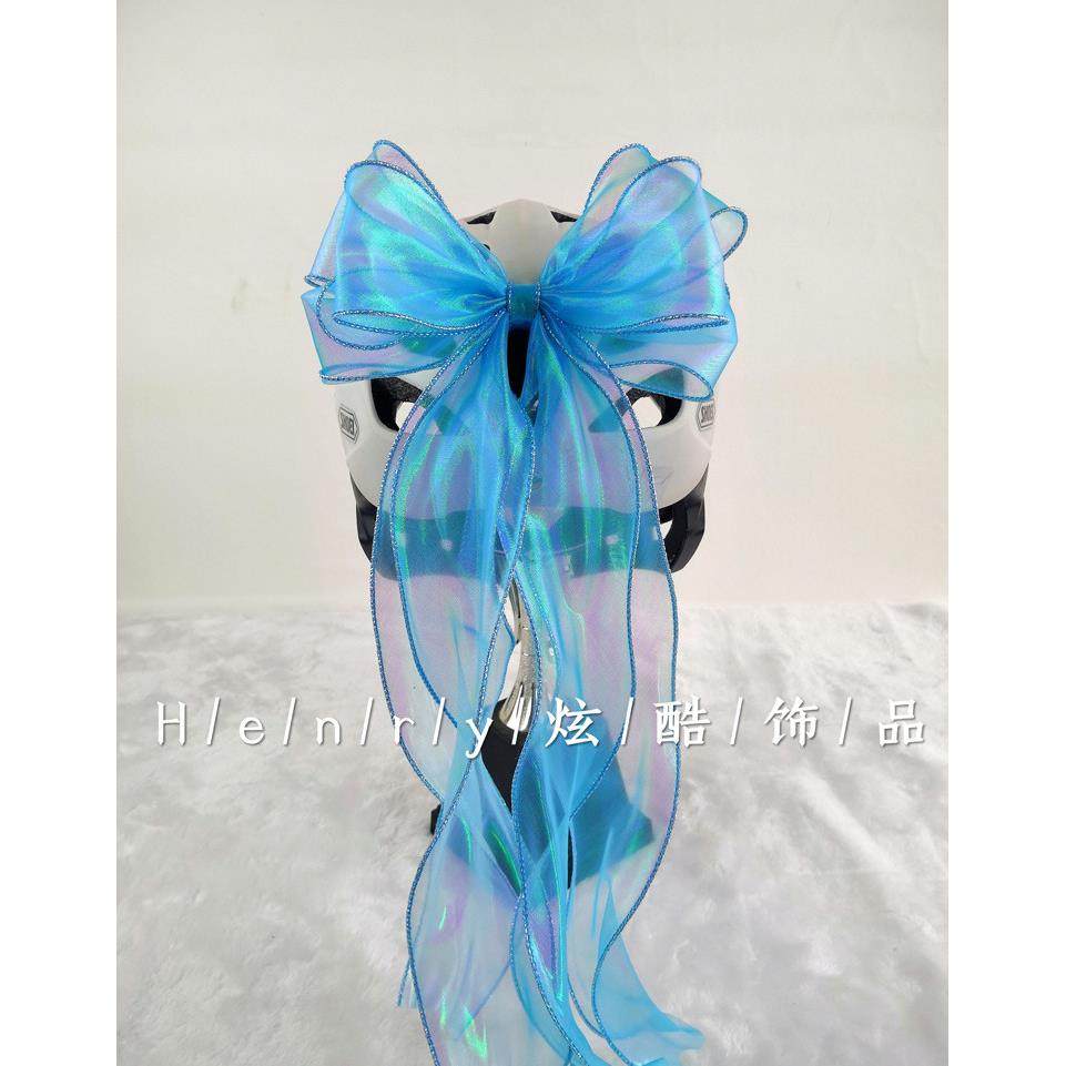 成人儿童平衡车滑步摩托车电动头盔飘带头饰品七彩大蝴蝶结波浪纱,摩托车/装备/配件,头盔饰配,淘宝优惠券,粉丝福利购,淘宝优惠卷