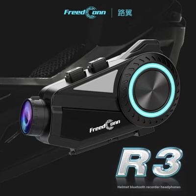 路益R3摩托车头盔蓝牙耳机行车记录仪摄像一体机0k骑行设备