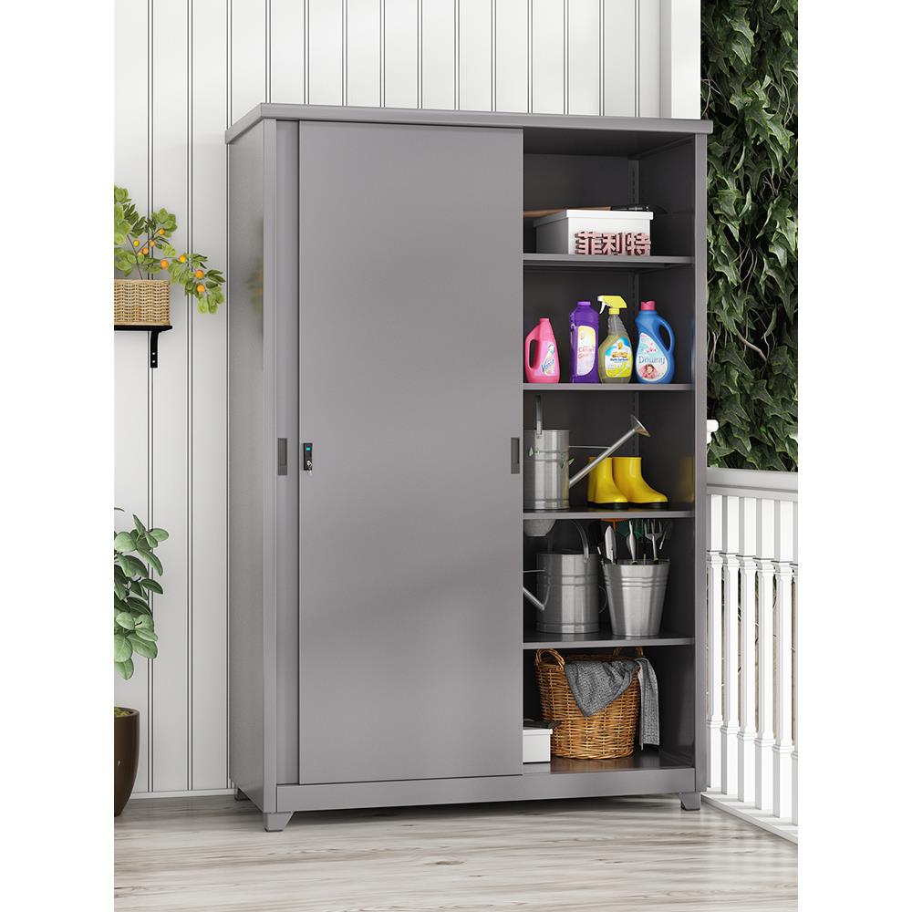 菲利特阳台储物柜户外庭院防雨防晒杂物收纳柜露营钓鱼装备存放柜