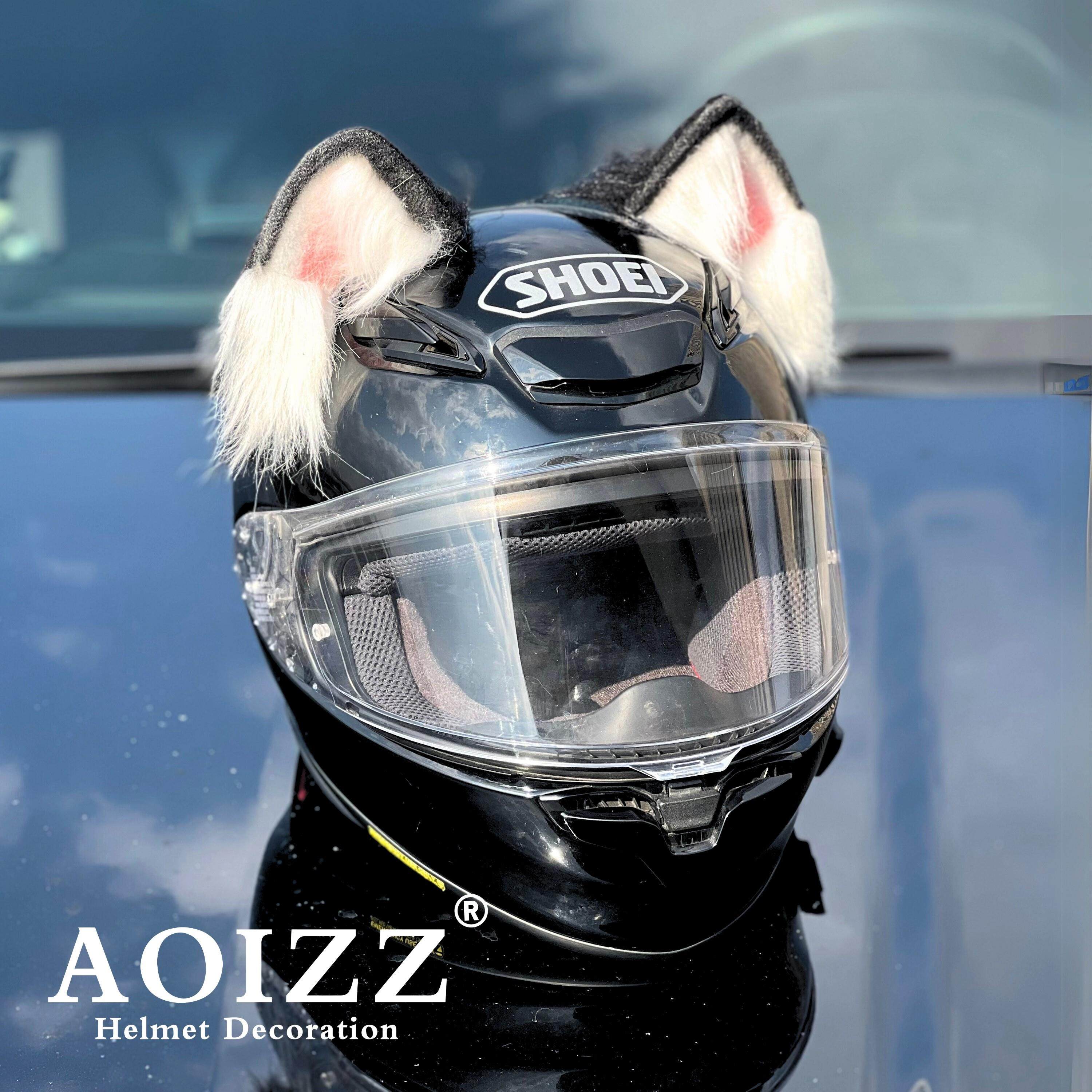 AOIZZ头盔耳朵摩托机车外卖头盔装饰顶部装饰滑雪头盔装饰小配件,摩托车/装备/配件,头盔饰配,淘宝优惠券,粉丝福利购,淘宝优惠卷