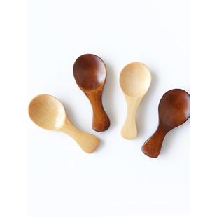 厂价直销小木勺子 短柄奶粉勺茶叶勺调料勺盐勺8*3.5CM迷你小勺子