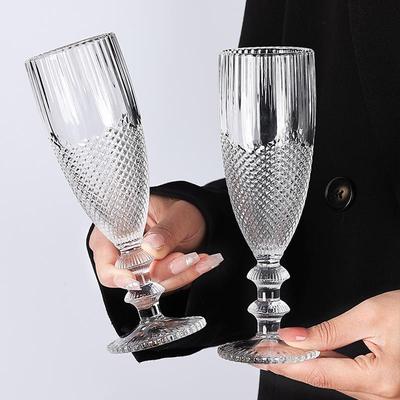 朗旭玻璃高脚杯高颜值ins洋酒果汁饮料葡萄香槟微醺起泡鸡尾酒杯