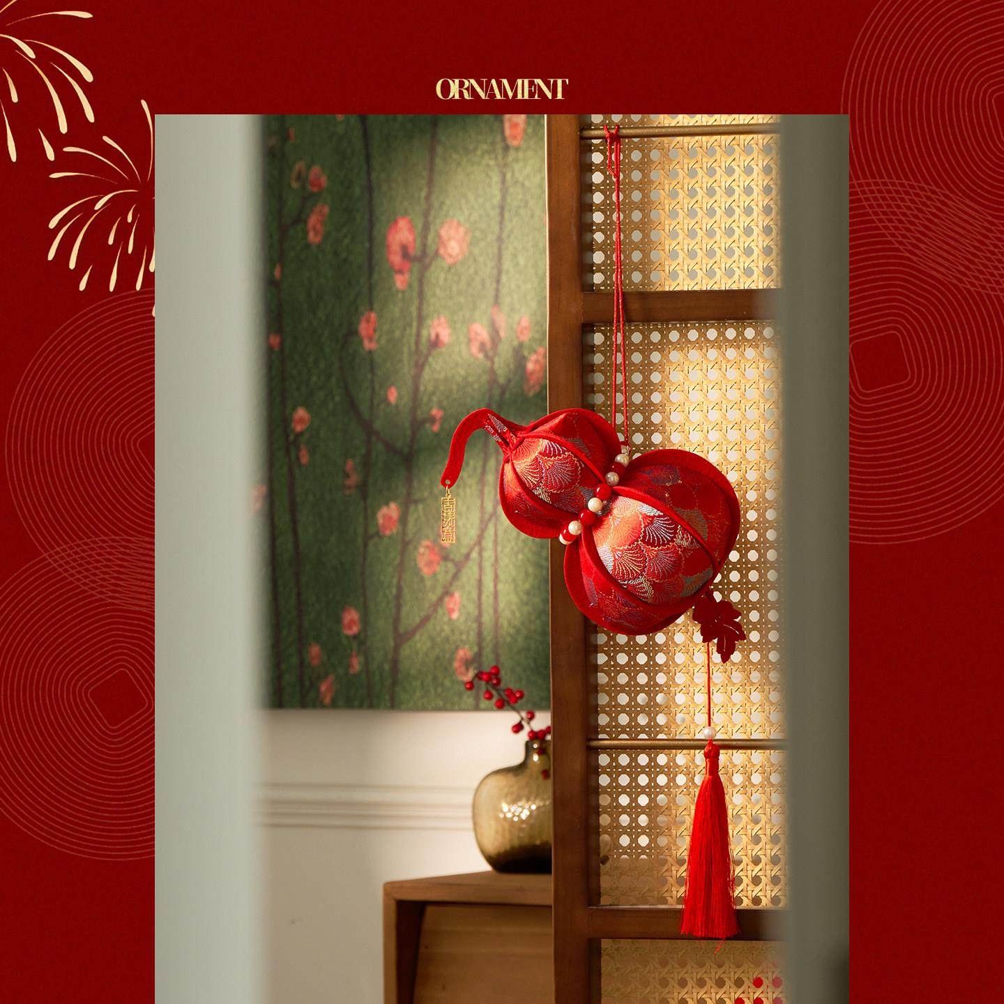 2026新年客厅玄关桌面葫芦摆件马年过年电视柜房间氛围春节装饰品,家居饰品,装饰摆件,淘宝优惠券,粉丝福利购,淘宝优惠卷